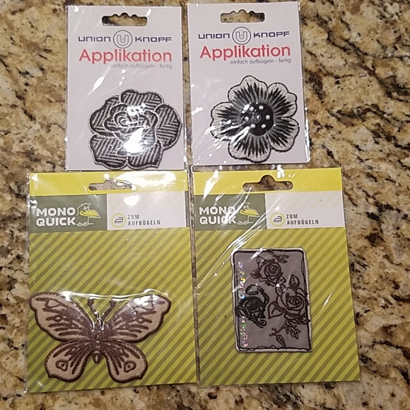 Other - Set of 4 iron on patches NWT